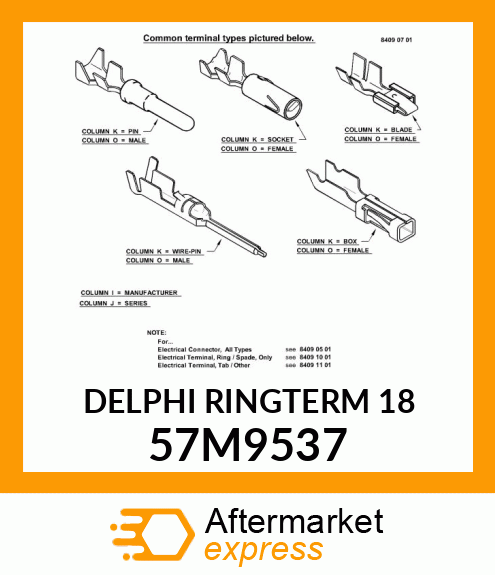 DELPHI RINGTERM 18 57M9537