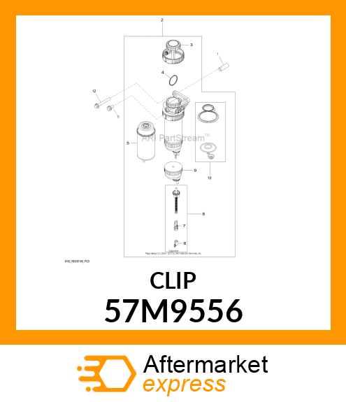 DELPHI MP150 SEC. LOCK BLK PLSTC 57M9556