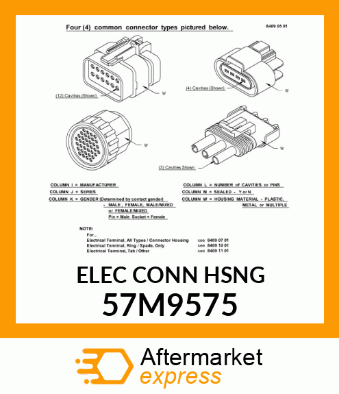 DEUTSCH DTM 12WAY RECEPT SIZE 20 57M9575