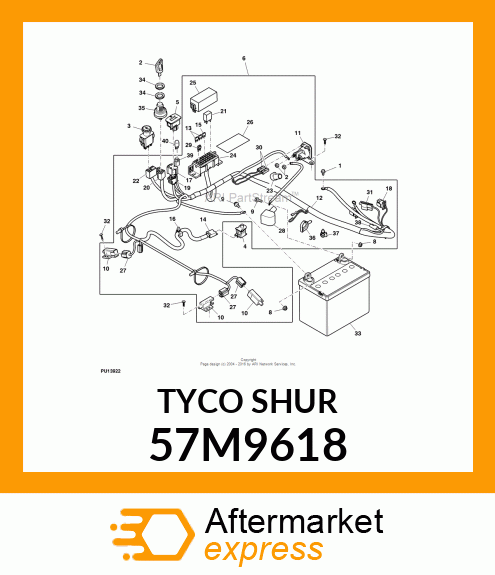 TYCO SHUR 57M9618