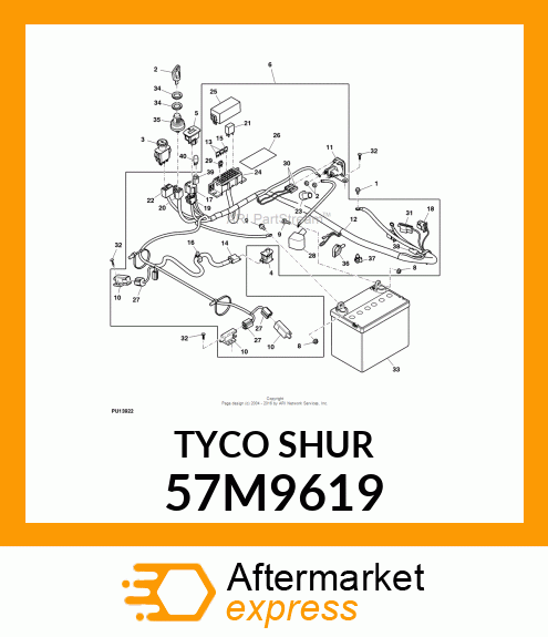 TYCO SHUR 57M9619