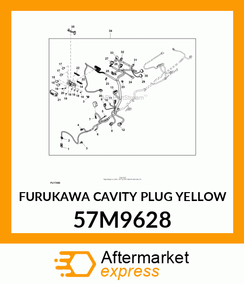 FURUKAWA CAVITY PLUG YELLOW 57M9628