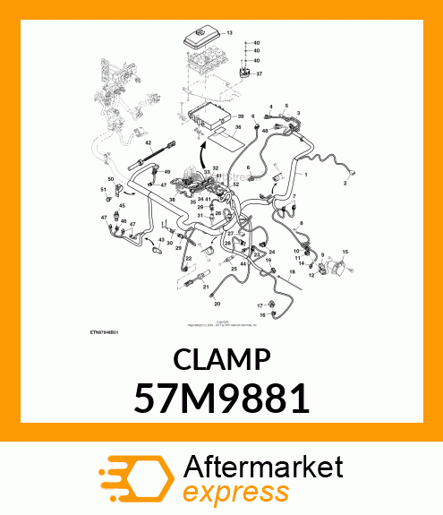 DELPHI CONDUIT CLAMP 57M9881