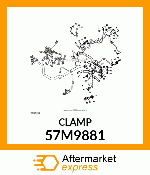 DELPHI CONDUIT CLAMP 57M9881