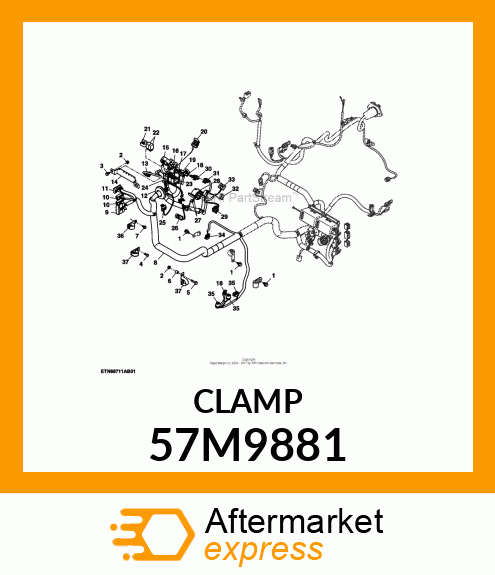 DELPHI CONDUIT CLAMP 57M9881