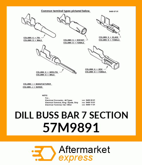 DILL BUSS BAR 7 SECTION 57M9891