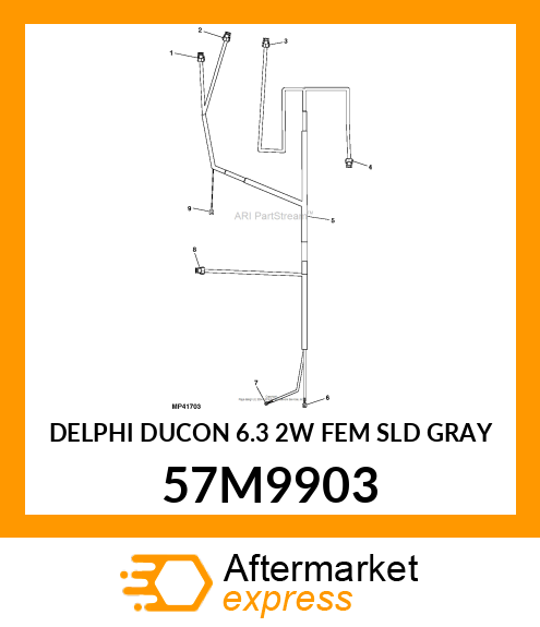 DELPHI DUCON 6.3 2W FEM SLD GRAY 57M9903