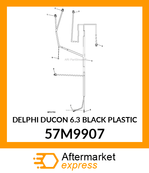 DELPHI DUCON 6.3 BLACK PLASTIC 57M9907