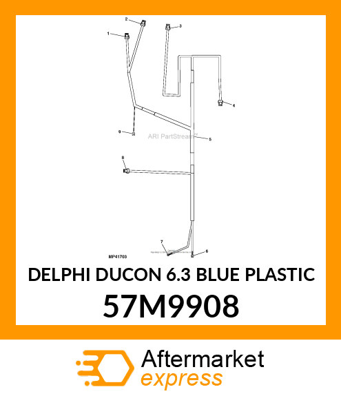 DELPHI DUCON 6.3 BLUE PLASTIC 57M9908