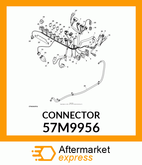 DEUTSCH 6WAY FEM SLD BLK PLASTIC 57M9956