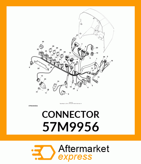 DEUTSCH 6WAY FEM SLD BLK PLASTIC 57M9956