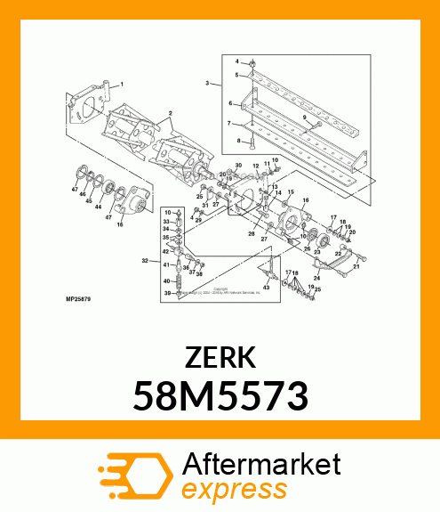 FITTING, LUBRICANT, METRIC, CONE HD 58M5573