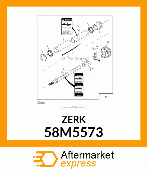 FITTING, LUBRICANT, METRIC, CONE HD 58M5573