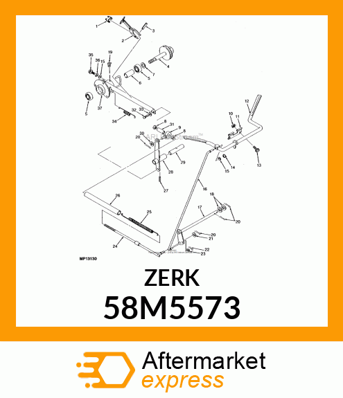 FITTING, LUBRICANT, METRIC, CONE HD 58M5573