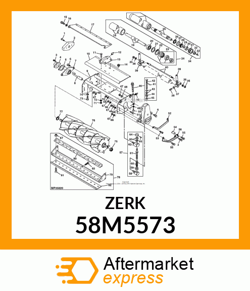 FITTING, LUBRICANT, METRIC, CONE HD 58M5573