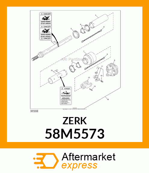 FITTING, LUBRICANT, METRIC, CONE HD 58M5573