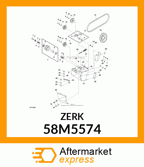 FITTING, LUBRICANT, METRIC, CONE HD 58M5574