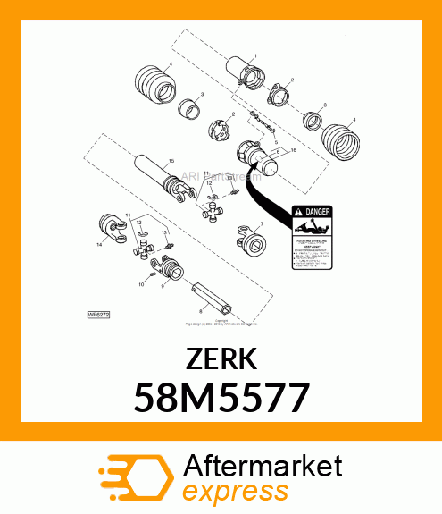 FITTING, LUBRICANT, METRIC, CONE HD 58M5577