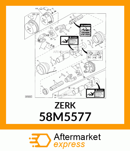 FITTING, LUBRICANT, METRIC, CONE HD 58M5577