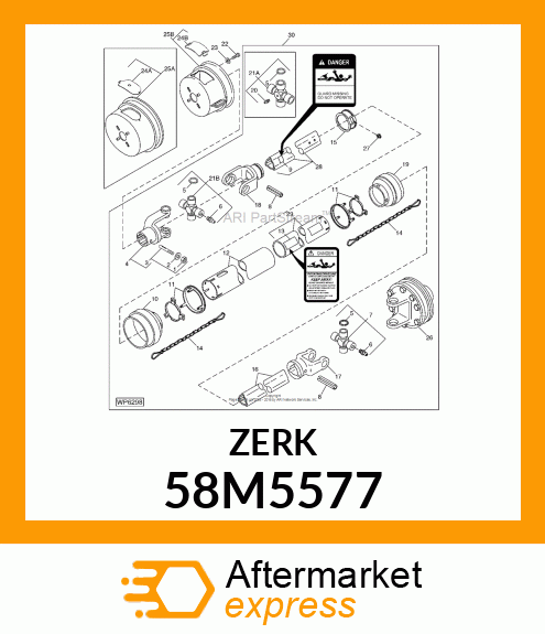 FITTING, LUBRICANT, METRIC, CONE HD 58M5577