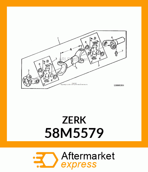 FITTING, LUBRICANT, METRIC, CONE HD 58M5579