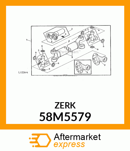 FITTING, LUBRICANT, METRIC, CONE HD 58M5579