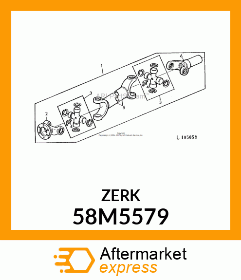 FITTING, LUBRICANT, METRIC, CONE HD 58M5579