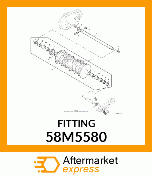 FITTING, LUBRICANT, METRIC, CONE HD 58M5580