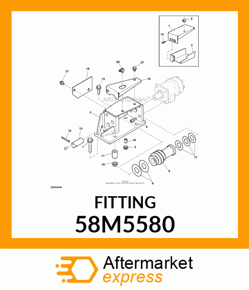 FITTING, LUBRICANT, METRIC, CONE HD 58M5580