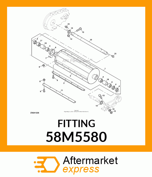 FITTING, LUBRICANT, METRIC, CONE HD 58M5580