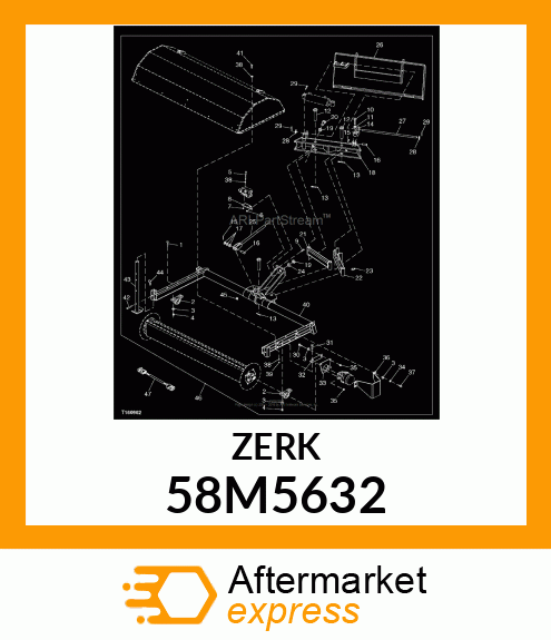 FITTING, LUBRICANT, METRIC, CONE HD 58M5632