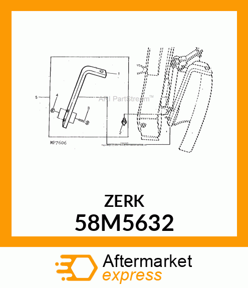 FITTING, LUBRICANT, METRIC, CONE HD 58M5632