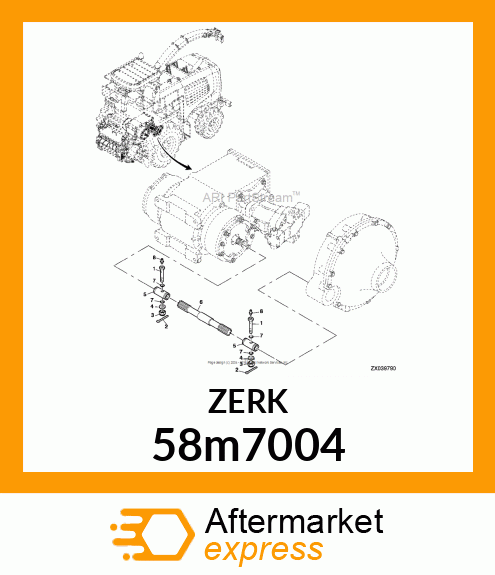 FITTING, LUBRICANT, METRIC, CONE HD 58m7004