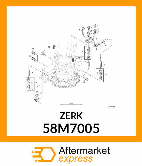 FITTING, LUBRICANT, METRIC, CONE HD 58M7005