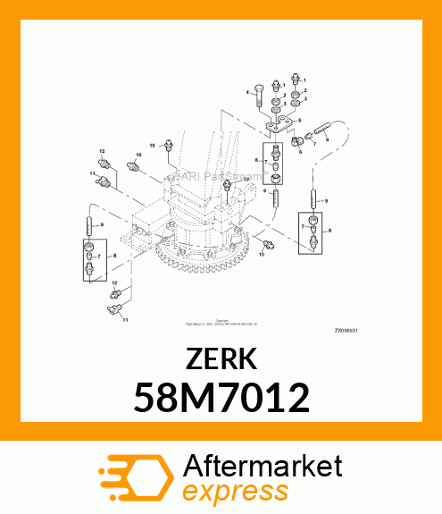 FITTING, LUBRICANT, METRIC, CONE HD 58M7012