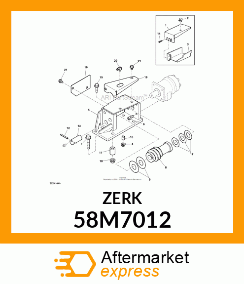 FITTING, LUBRICANT, METRIC, CONE HD 58M7012