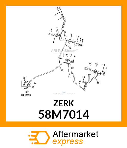 FITTING, LUBRICANT, METRIC, CONE HD 58M7014