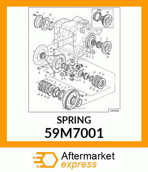 SPRINGS, COMPRESSION, SQ amp; GRD ENDS 59M7001