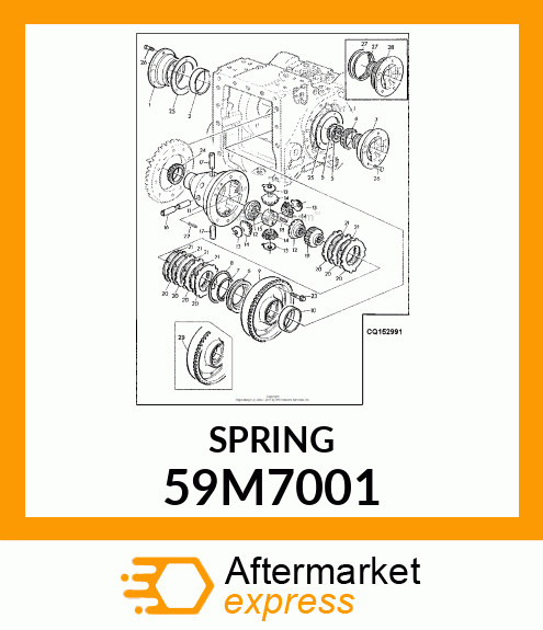 SPRINGS, COMPRESSION, SQ amp; GRD ENDS 59M7001