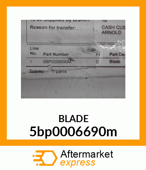 HIGH LIFT BLADE 7 5bp0006690m