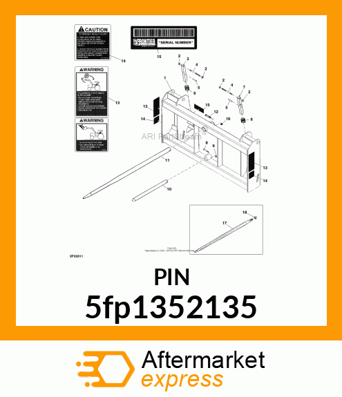 LEFT LATCH PIN 5fp1352135