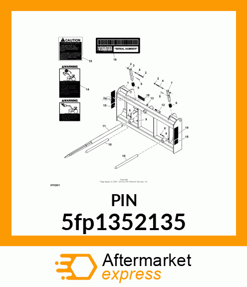 LEFT LATCH PIN 5fp1352135