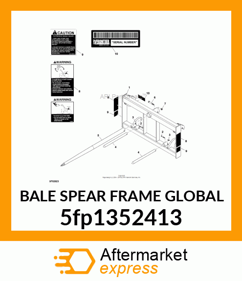 BALE SPEAR FRAME GLOBAL 5fp1352413