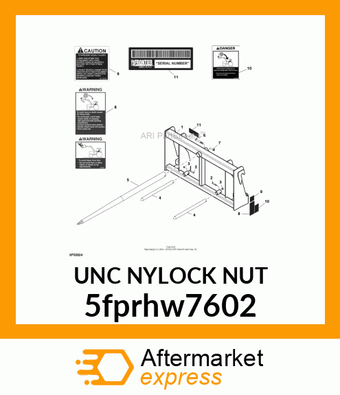 UNC NYLOCK NUT 5fprhw7602