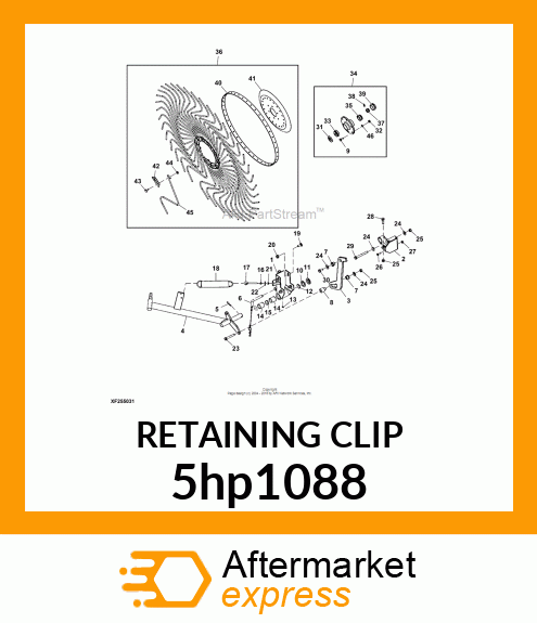 RETAINING CLIP 5hp1088