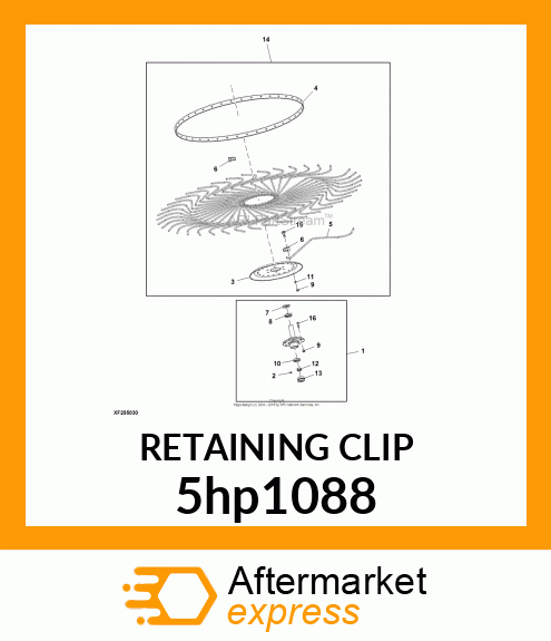 RETAINING CLIP 5hp1088