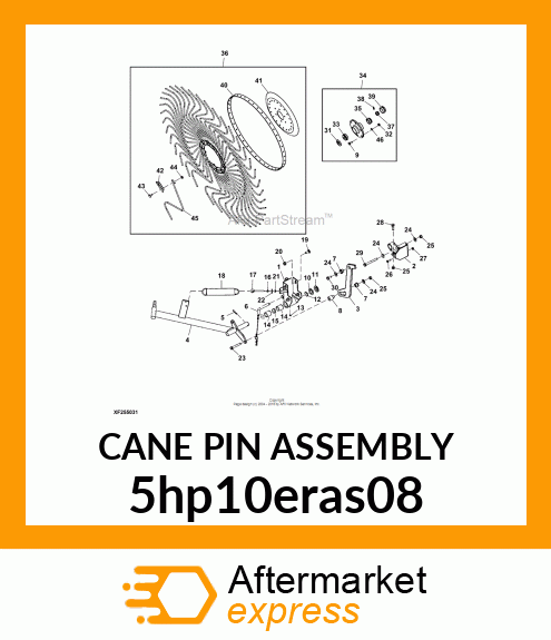 CANE PIN ASSEMBLY 5hp10eras08