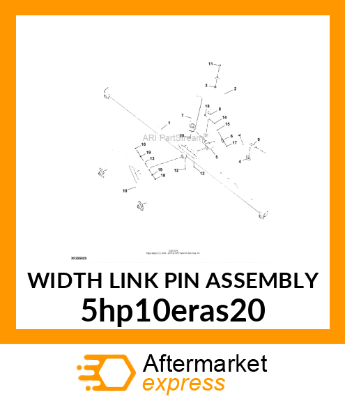 WIDTH LINK PIN ASSEMBLY 5hp10eras20