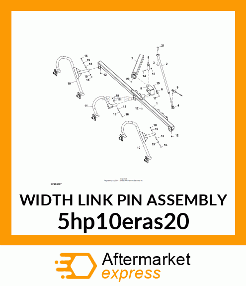 WIDTH LINK PIN ASSEMBLY 5hp10eras20