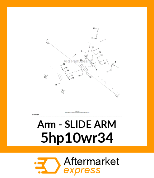 SLIDE ARM 5hp10wr34